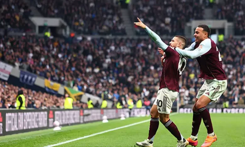 أستون فيلا يحرم توتنهام من وصافة الدوري الإنجليزي