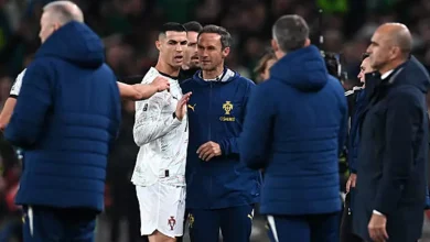 تاريخ رونالدو مع البطاقات الحمراء (صور)